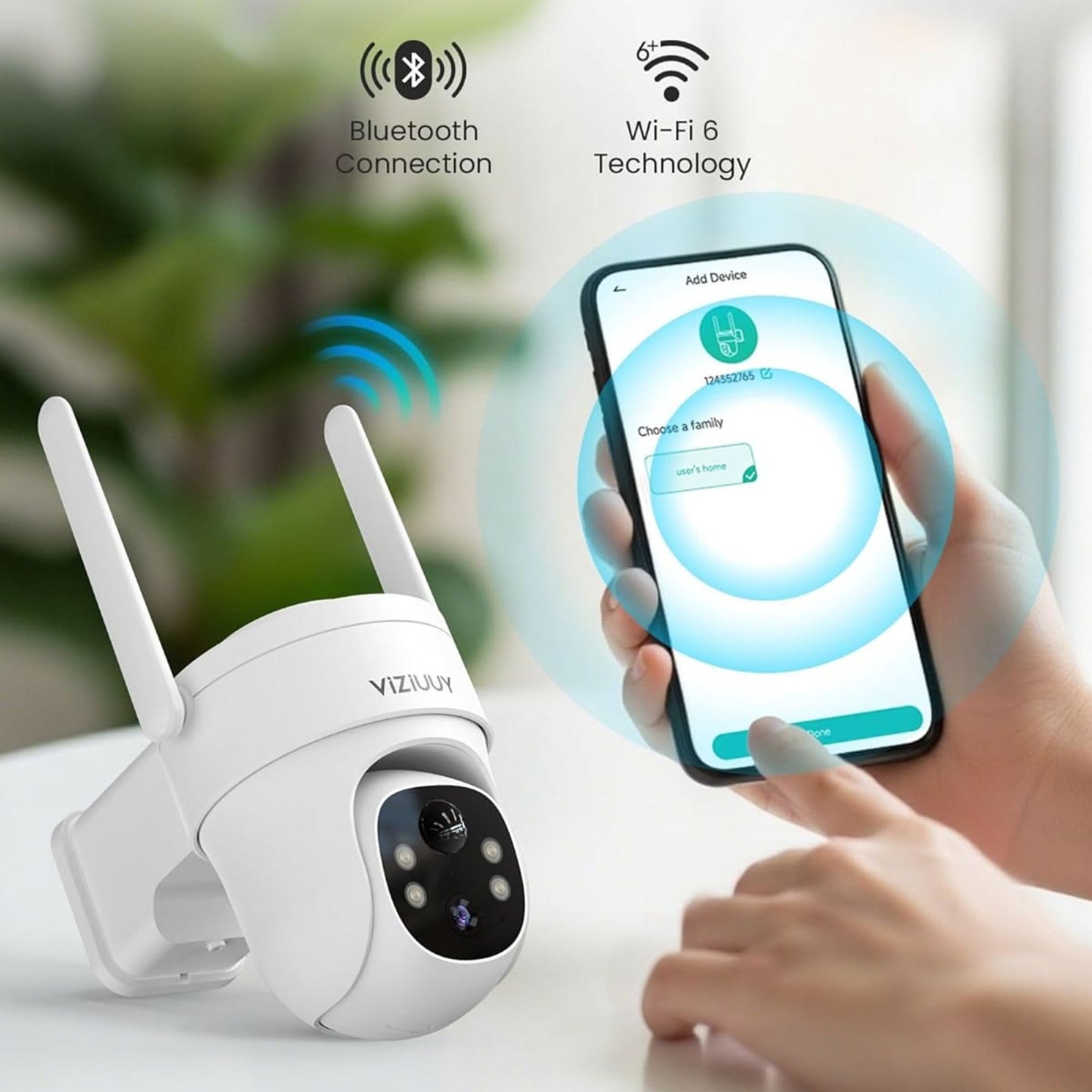 Smart Wi-Fi Security Camera with App Control
